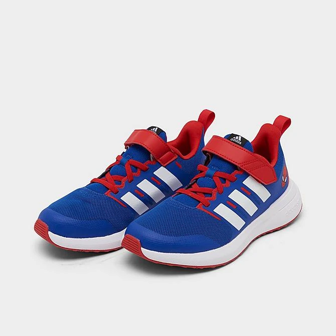 Little Kids' Adidas X Marvel FortaRun 2.0 Spider-Man Cloudfoam Stretch Lace Running Shoes Team Royal Blue/White/Better Scarlet - HP9001 400 4 Little Kids' Adidas X Marvel FortaRun 2.0 Spider-Man Cloudfoam Stretch Lace Running Shoes Team Royal Blue/White/Better Scarlet - HP9001 400 - Image 2