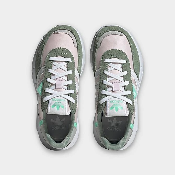 Little Kids' Adidas Originals Retropy F2 Casual Shoes Almost Pink/Footwear White/Silver Green - HQ1540 684 7 Little Kids' Adidas Originals Retropy F2 Casual Shoes Almost Pink/Footwear White/Silver Green - HQ1540 684 - Image 5