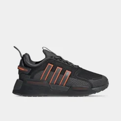 Big Kids’ Adidas Originals NMD_R1 V3 Casual Shoes Grey/Solar Orange/Black - HQ1664 099