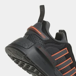 Big Kids’ Adidas Originals NMD_R1 V3 Casual Shoes Grey/Solar Orange/Black - HQ1664 099 -Default Template 7 HQ1664 099 P3