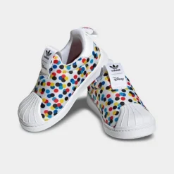 Kids' Toddler Adidas Originals Disney Mickey & Minnie Superstar 360 Slip-On Casual Shoes Cloud White/Multicolor - HQ4078 100 -Default Template 7 HQ4078 100 P2