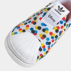 Kids' Toddler Adidas Originals Disney Mickey & Minnie Superstar 360 Slip-On Casual Shoes Cloud White/Multicolor - HQ4078 100 -Default Template 7 HQ4078 100 P3