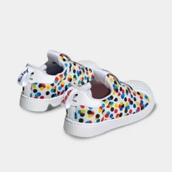 Kids' Toddler Adidas Originals Disney Mickey & Minnie Superstar 360 Slip-On Casual Shoes Cloud White/Multicolor - HQ4078 100 -Default Template 7 HQ4078 100 P4