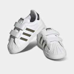 Kids' Toddler Adidas Originals Superstar Casual Shoes White/Olive Strata/White - HQ4286 100 9 Kids' Toddler Adidas Originals Superstar Casual Shoes White/Olive Strata/White - HQ4286 100 -Default Template 7 HQ4286 100 P2