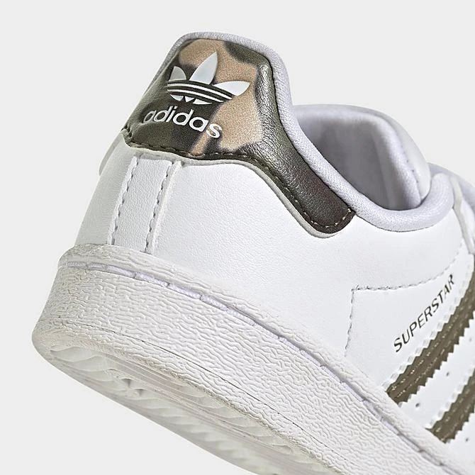 Kids' Toddler Adidas Originals Superstar Casual Shoes White/Olive Strata/White - HQ4286 100 5 Kids' Toddler Adidas Originals Superstar Casual Shoes White/Olive Strata/White - HQ4286 100 - Image 3