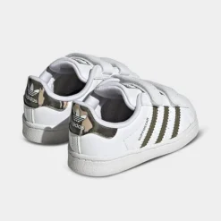 Kids' Toddler Adidas Originals Superstar Casual Shoes White/Olive Strata/White - HQ4286 100 11 Kids' Toddler Adidas Originals Superstar Casual Shoes White/Olive Strata/White - HQ4286 100 -Default Template 7 HQ4286 100 P4