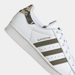 Big Kids' Adidas Originals Superstar Recycled Casual Shoes White/Olive Strata/White - HQ4287 100 -Default Template 7 HQ4287 100 P3