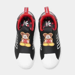 Little Kids' Adidas Originals Superstar 360 Slip-On Casual Shoes Black/White/Red - HQ6683 001 -Default Template 7 HQ6683 001 P5