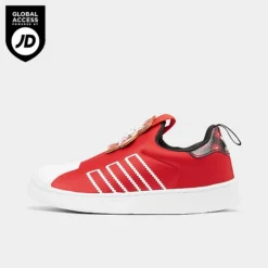 Little Kids' Adidas Originals Superstar 360 Slip-On Casual Shoes Red/White/Black - HQ6684 625