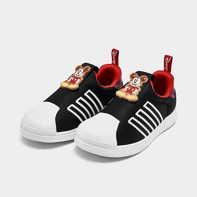 Kids' Toddler Adidas Originals Disney Mickey & Minnie Superstar 360 Slip-On Casual Shoes Core Black/Footwear White/Red - HQ6685 001 4 Kids' Toddler Adidas Originals Disney Mickey & Minnie Superstar 360 Slip-On Casual Shoes Core Black/Footwear White/Red - HQ6685 001 - Image 2