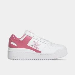 Girls' Big Kids' Adidas Originals Forum Bold Casual Shoes White/Pink Strata/White - HQ6847 100