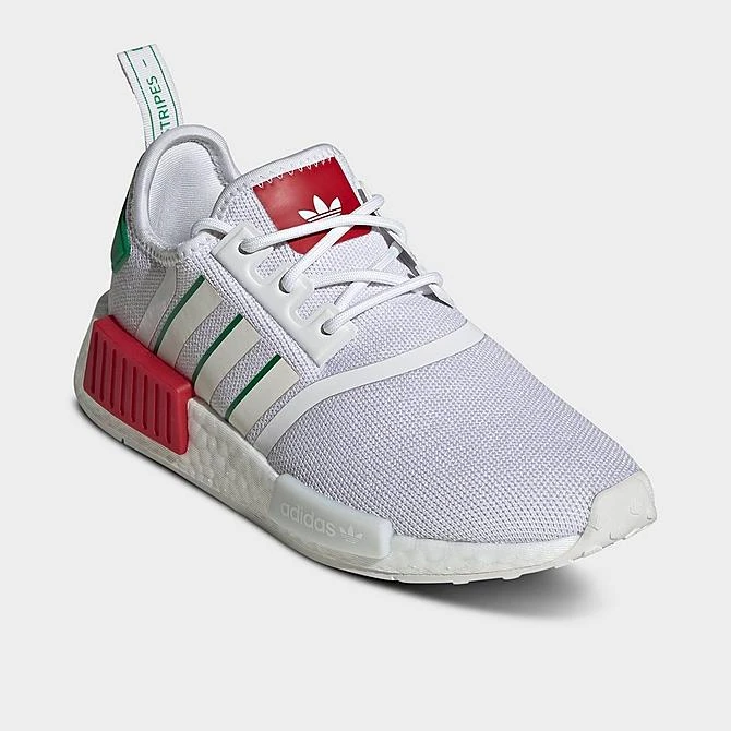 Big Kids' Adidas Originals NMD R1 Casual Shoes Cloud White/Off White/Green - HQ9987 100 4 Big Kids' Adidas Originals NMD R1 Casual Shoes Cloud White/Off White/Green - HQ9987 100 - Image 2