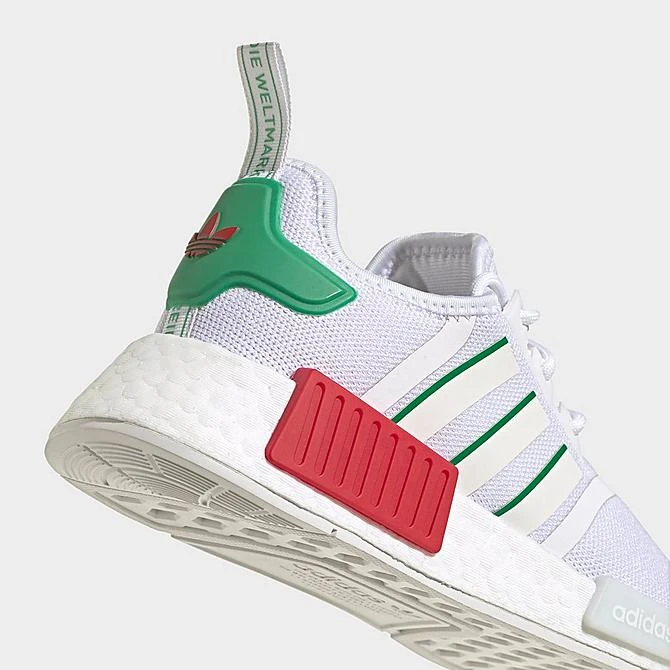 Big Kids' Adidas Originals NMD R1 Casual Shoes Cloud White/Off White/Green - HQ9987 100 5 Big Kids' Adidas Originals NMD R1 Casual Shoes Cloud White/Off White/Green - HQ9987 100 - Image 3