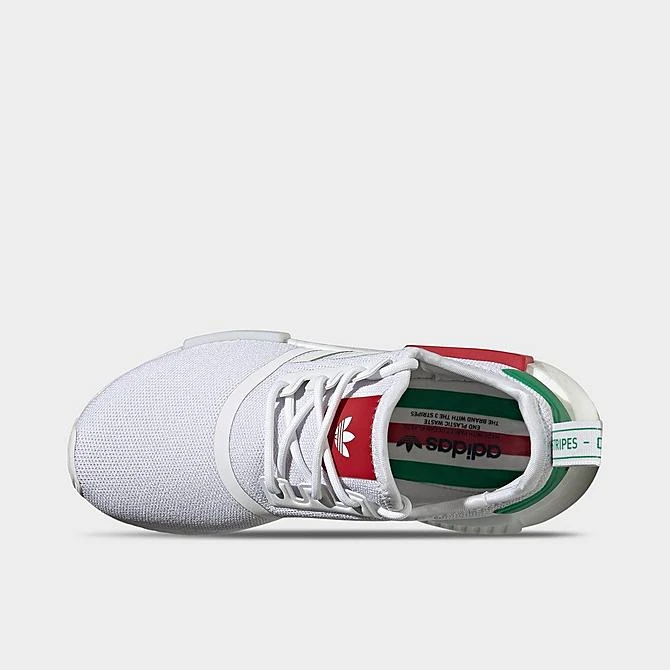 Big Kids' Adidas Originals NMD R1 Casual Shoes Cloud White/Off White/Green - HQ9987 100 7 Big Kids' Adidas Originals NMD R1 Casual Shoes Cloud White/Off White/Green - HQ9987 100 - Image 5