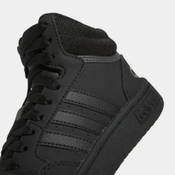 Little Kids' Adidas Hoops Mid Casual Shoes Black/Black/Grey - HR0228P 001 -Default Template 7 HR0228P 001 P3