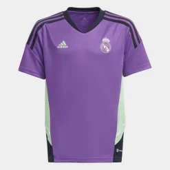 Kids' Adidas Real Madrid Condivo 22 Training Soccer Jersey Active Purple - HT8808 542
