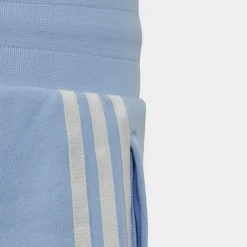 Girls' Little Kids' And Girls' Adidas Originals Graphic Print Hight-Waisted Shorts Blue Dawn - IB8452 450 -Default Template 7 IB8452 450 M3