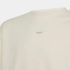 Girls' Little Kids' And Girls' Adidas Originals Graphic Print Cropped Crewneck Sweatshirt Chalk White - IB8455 100 -Default Template 7 IB8455 100 M3