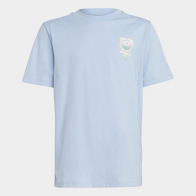 Girls' Little Kids' And Big Kids' Adidas Originals Graphic Print Boyfriend T-Shirt Blue - IB8457 450 3 Girls' Little Kids' And Big Kids' Adidas Originals Graphic Print Boyfriend T-Shirt Blue - IB8457 450