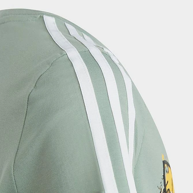 Girls' Adidas Originals Animal Print T-Shirt Dress Silver Green - IB8603 338 6 Girls' Adidas Originals Animal Print T-Shirt Dress Silver Green - IB8603 338 - Image 4