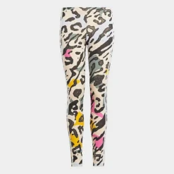 Girls' Adidas Originals Animal Print Leggings Sand Strata/Multicolor - IB8604 270