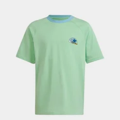 Kids' Adidas Originals Graphic Print T-Shirt Glory Mint - IB8617 331