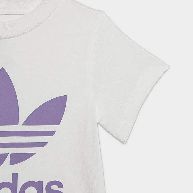 Infant Adidas Originals Trefoil T-Shirt And Shorts Set Magic Lilac - IB8641N 518 6 Infant Adidas Originals Trefoil T-Shirt And Shorts Set Magic Lilac - IB8641N 518 - Image 4