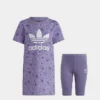 Girls' Little Kids' Adidas Originals Floral Dress And Leggings Set Magic Lilac - IB9483 518 -Default Template 7 IB9483 518 M1