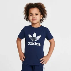 Little Kids' Adidas Originals Rekive T-Shirt And Shorts Set Night Indigo - IB9993 401 -Default Template 7 IB9993 401 M3