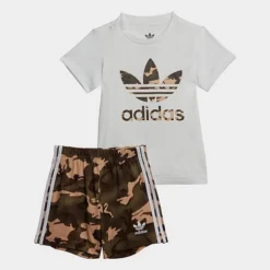 Infant And Kids' Toddler Adidas Originals Camo T-Shirt And Shorts Set White/Camo - IC2027Â 100