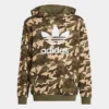 Boys' Adidas Camo Trefoil Hoodie Magic Beige/Multicolor - IC2193 250