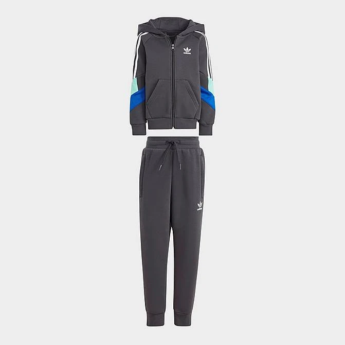 Little Kids' Adidas Originals Rekive Hoodie And Jogger Pants Set Carbon - IC3048 099 3 Little Kids' Adidas Originals Rekive Hoodie And Jogger Pants Set Carbon - IC3048 099