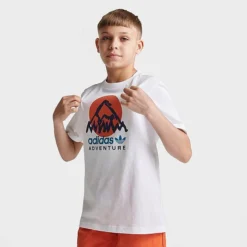 Little Kids' And Kids' Adidas Originals Adventure T-Shirt White - IC5385Â 100