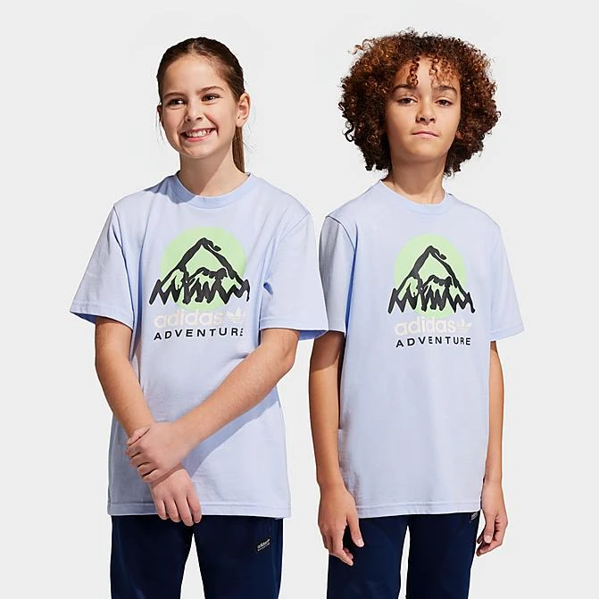 Little Kids' And Kids' Adidas Originals Adventure T-Shirt Light Blue - IC5386 450 3 Little Kids' And Kids' Adidas Originals Adventure T-Shirt Light Blue - IC5386 450