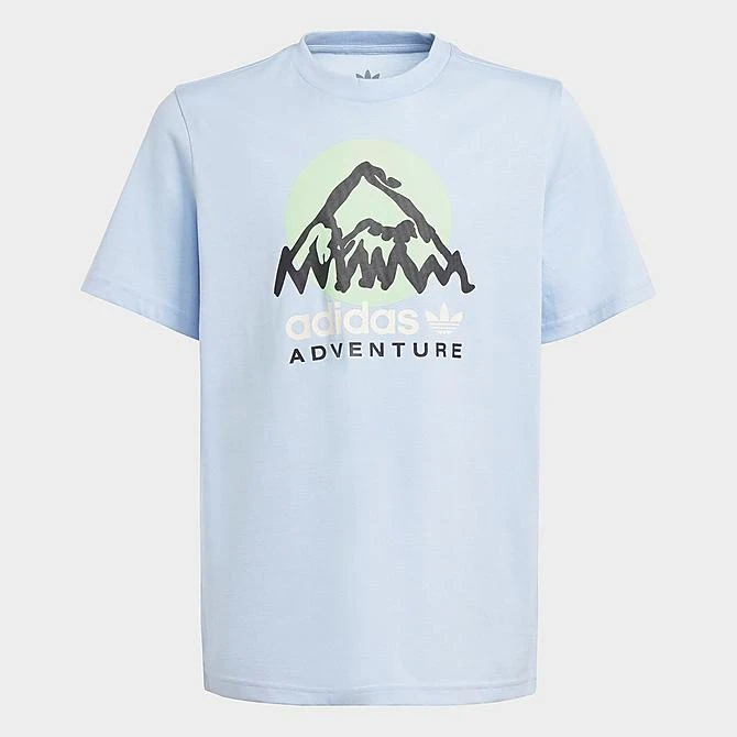 Little Kids' And Kids' Adidas Originals Adventure T-Shirt Light Blue - IC5386 450 5 Little Kids' And Kids' Adidas Originals Adventure T-Shirt Light Blue - IC5386 450 - Image 3