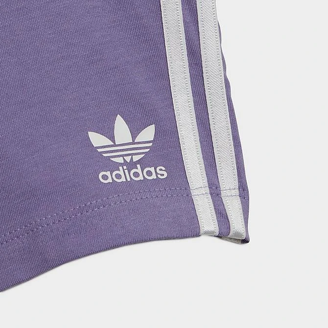 Girls' Infant And Toddler Adidas Originals Floral T-Shirt And Shorts Set Magic Lilac/Multicolor - IC8758 518 5 Girls' Infant And Toddler Adidas Originals Floral T-Shirt And Shorts Set Magic Lilac/Multicolor - IC8758 518 - Image 3