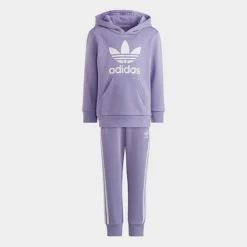 Little Kids' Adidas Originals Adicolor Hoodie And Jogger Pants Set Magic Lilac - IC9170 518