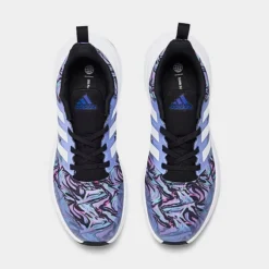 Girls' Big Kids' Adidas FortaRun 2.0 Stretch Lace Running Shoes Core Black/Footwear White/Multi - ID4496 001 -Default Template 7 ID4496 001 P5