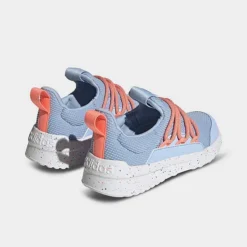 Big Kids' Adidas Lite Racer Adapt 5.0 Stretch Lace Casual Shoes Blue Dawn/Coral Fusion - ID6968 450 -Default Template 7 ID6968 450 P4