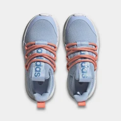 Big Kids' Adidas Lite Racer Adapt 5.0 Stretch Lace Casual Shoes Blue Dawn/Coral Fusion - ID6968 450 -Default Template 7 ID6968 450 P5