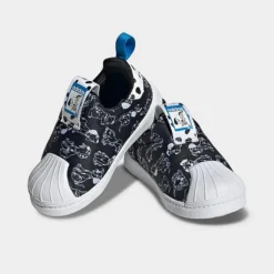 Kids' Toddler Adidas Originals X Disney 101 Dalmatians Superstar 360 Casual Shoes Core Black/Cloud White/Bright Blue - ID9711 001 -Default Template 7 ID9711 001 P4
