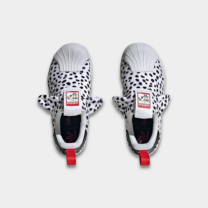 Little Kids' Adidas Originals X Disney 101 Dalmatians Superstar 360 Casual Shoes Cloud White/Core Black/Red - ID9712 100 7 Little Kids' Adidas Originals X Disney 101 Dalmatians Superstar 360 Casual Shoes Cloud White/Core Black/Red - ID9712 100 - Image 5