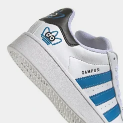 Big Kids' Adidas Originals X James Jarvis Campus 00s Casual Shoes Cloud White/Bright Blue/Core Black - ID9860 100 -Default Template 7 ID9860 100 P3