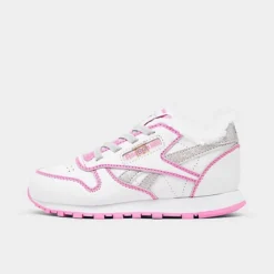 Girls' Toddler Reebok Peppa Pig Classic Leather Casual Shoes White/Pink - IE1646Â 100