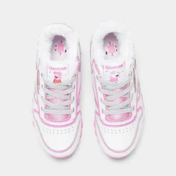 Girls' Toddler Reebok Peppa Pig Classic Leather Casual Shoes White/Pink - IE1646 100 -Default Template 7 IE1646 100 P5