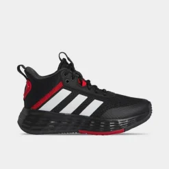Big Kids' Adidas Ownthegame 2.0 Basketball Shoes Black/White/Vivid Red - IF2693 001