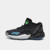 Little Kids' Adidas D.O.N. Issue #4 Basketball Shoes Black/Carbon/Grey - IF5090 001