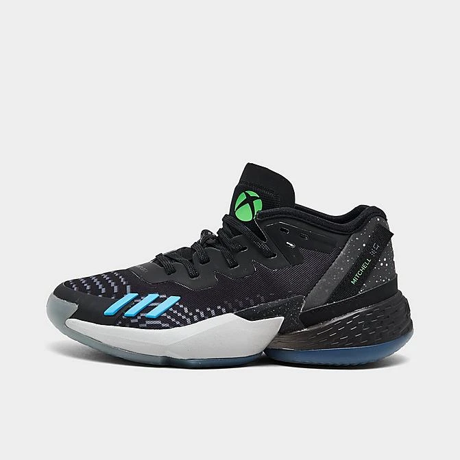 Little Kids' Adidas D.O.N. Issue #4 Basketball Shoes Black/Carbon/Grey - IF5090 001 3 Little Kids' Adidas D.O.N. Issue #4 Basketball Shoes Black/Carbon/Grey - IF5090 001