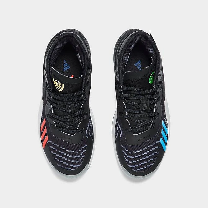 Little Kids' Adidas D.O.N. Issue #4 Basketball Shoes Black/Carbon/Grey - IF5090 001 7 Little Kids' Adidas D.O.N. Issue #4 Basketball Shoes Black/Carbon/Grey - IF5090 001 - Image 5