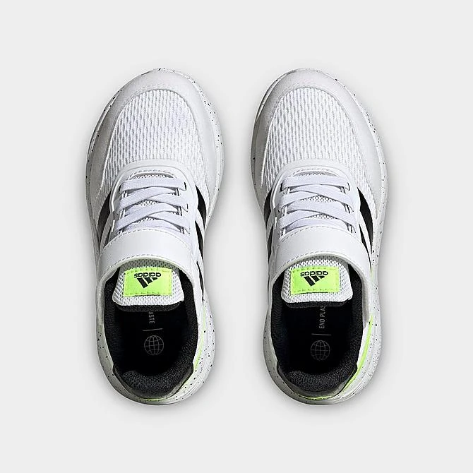 Little Kids' Adidas Nebzed Stretch Lace Casual Shoes Cloud White/Core Black/Lucid Lemon - IG0630P 100 7 Little Kids' Adidas Nebzed Stretch Lace Casual Shoes Cloud White/Core Black/Lucid Lemon - IG0630P 100 - Image 5